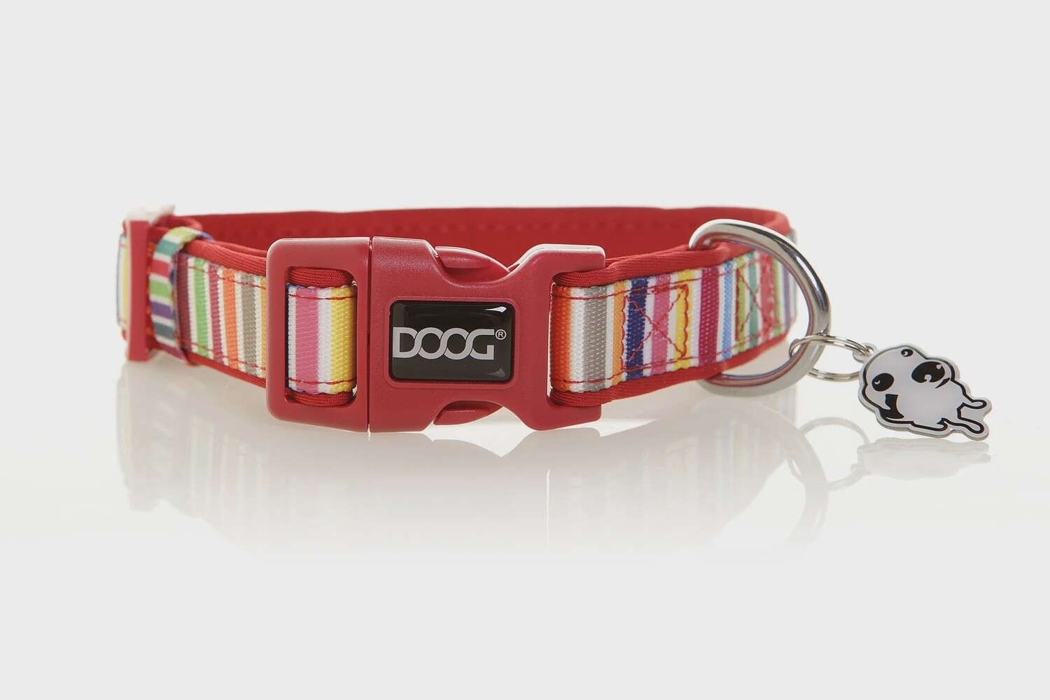DOOG Neoprene Dog Collar, Size: Extra Small, Colour: Scooby