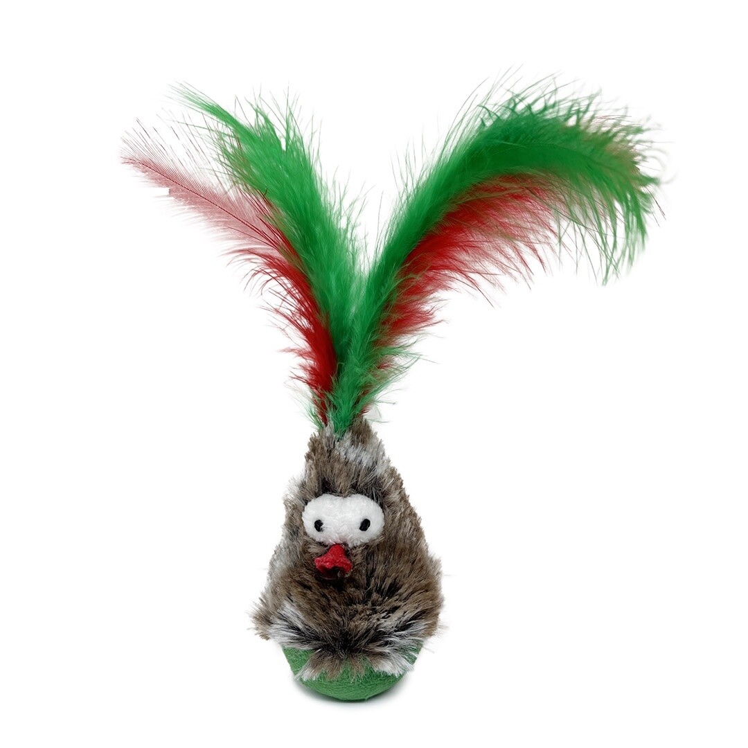 Kitty Christmas Catnip Wobble Bird
