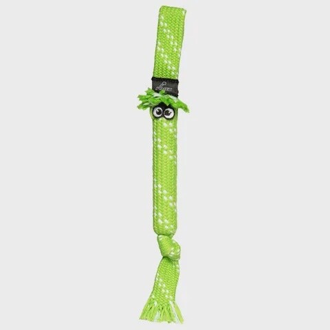 Rogz Scrubz Dental Rope Toy, Size: Large, Colour: Lime