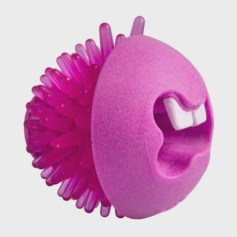 Rogz Fred Treat Ball, Size: Medium, Colour: Pink