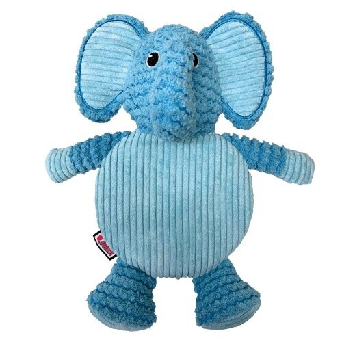 KONG Low Stuff Crackle Tummiez, Colour: Blue Elephant