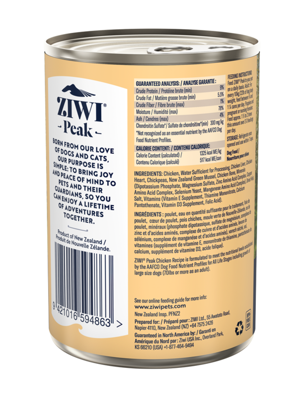 Ziwipeak Dog Can Chicken