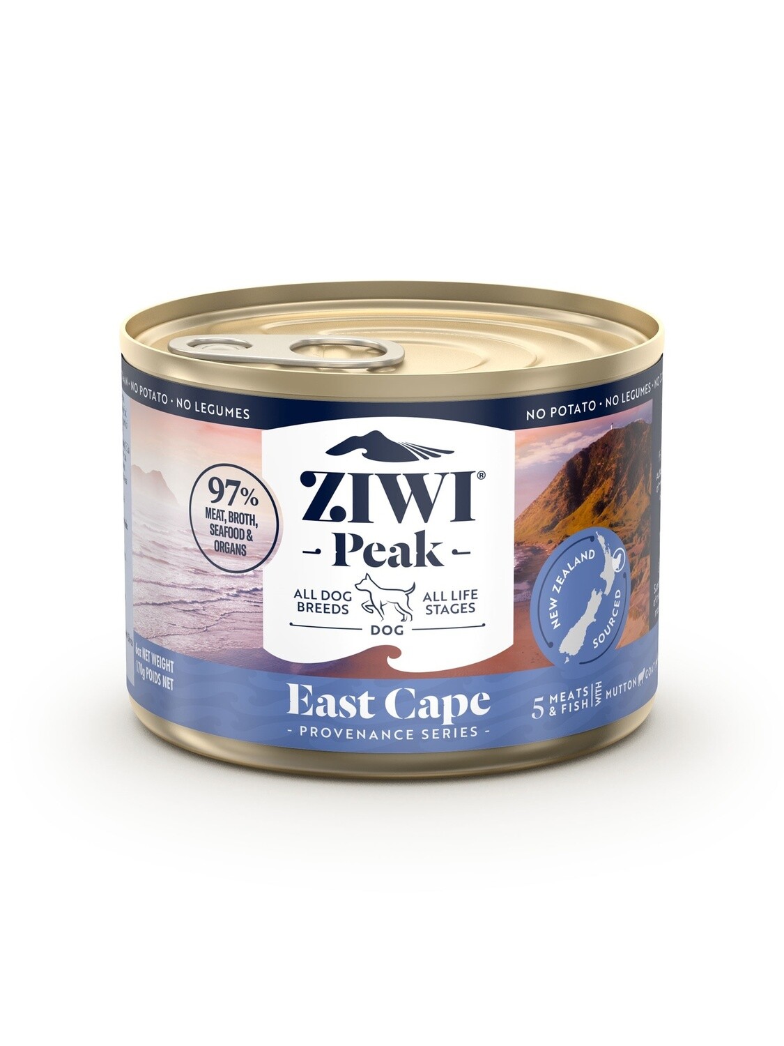 Ziwipeak Dog Can East Cape