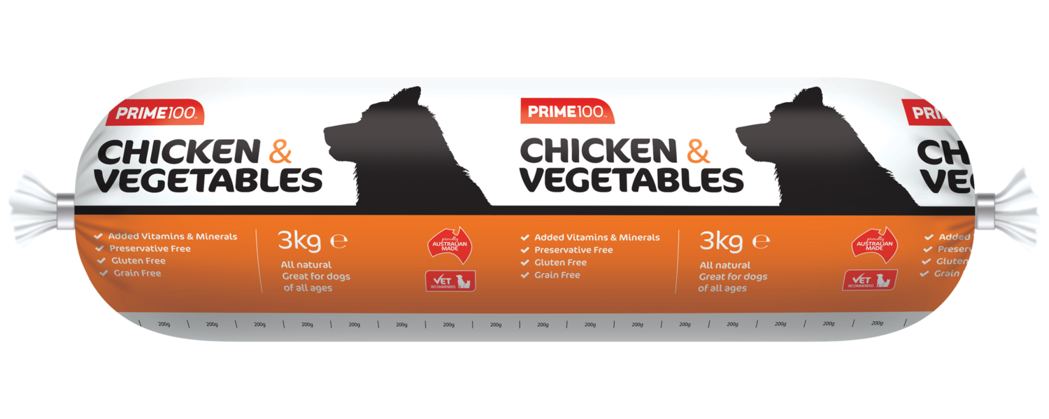 Prime 100 Chicken &amp; Vegetable, Size: 3kg