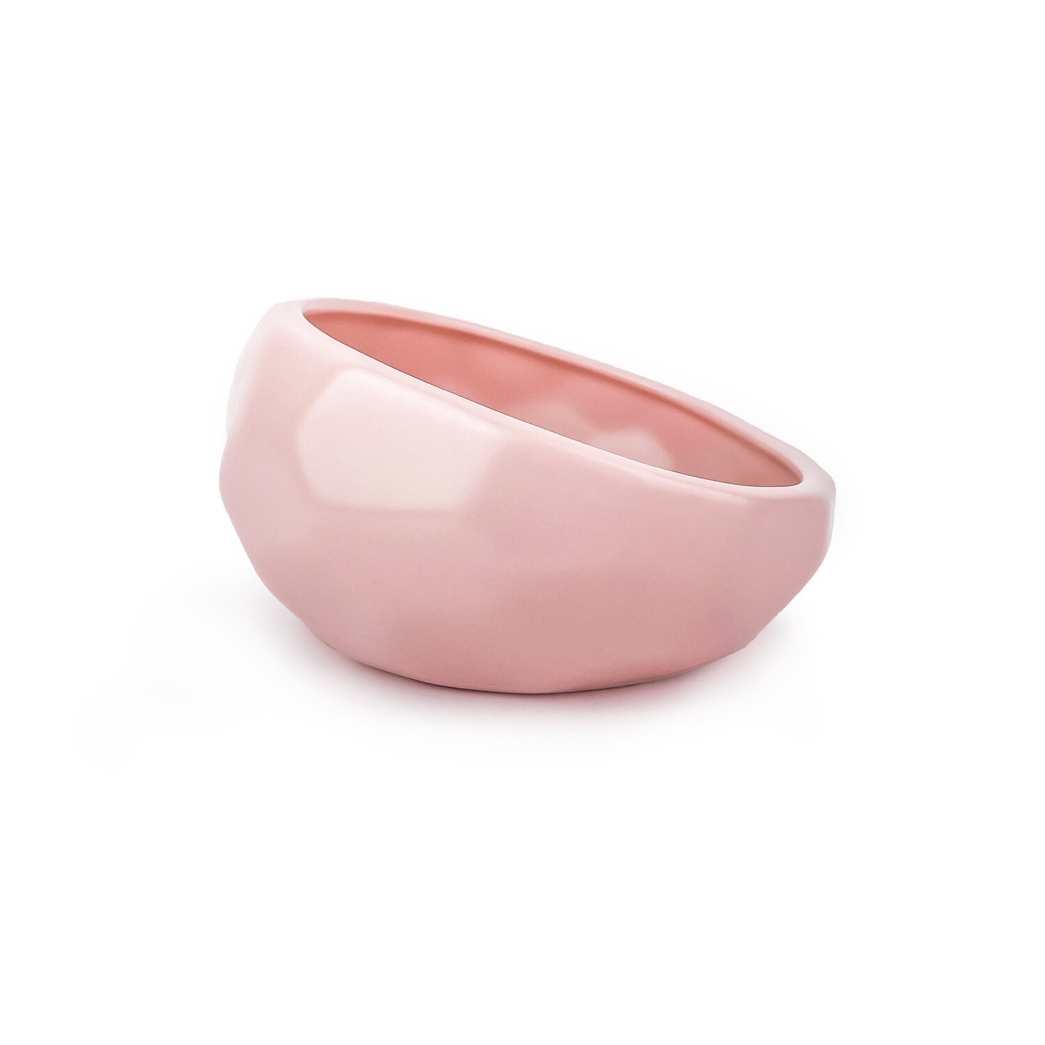 Barkley &amp; Bella Honeycomb  Ceramic bowl, Size: Small - 450ml, Colour: Blush Pink