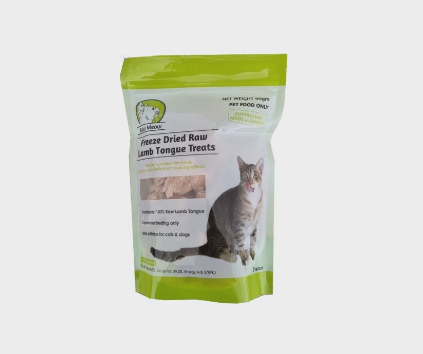 Raw Meow Freeze Dried Lamb Tongue