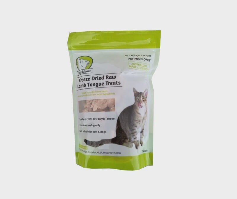 Raw Meow Freeze Dried Lamb Tongue