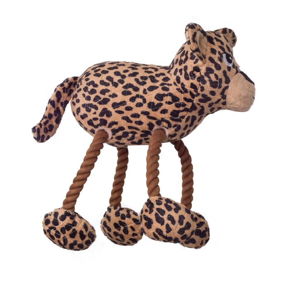 Outward Hound Tuggy Buddys Plush Squeaker Dog Tug Toy