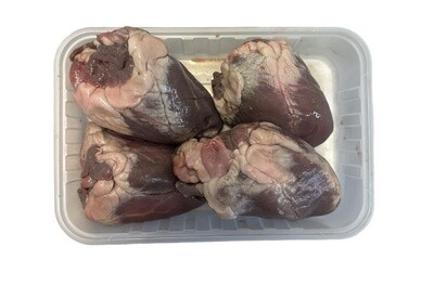 Raw Goat Hearts - 4 pack