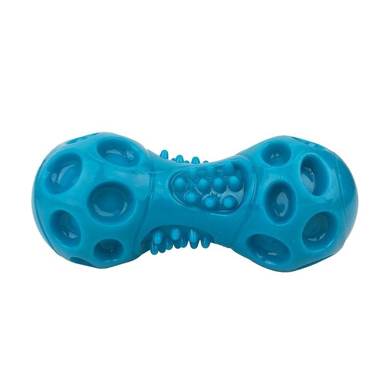 Ruff Play Durable Squeaky Dumbell - 12cm