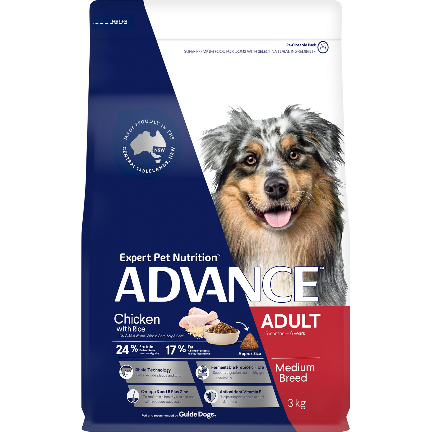 Advance Adult Dog Medium Breed Chicken with Rice