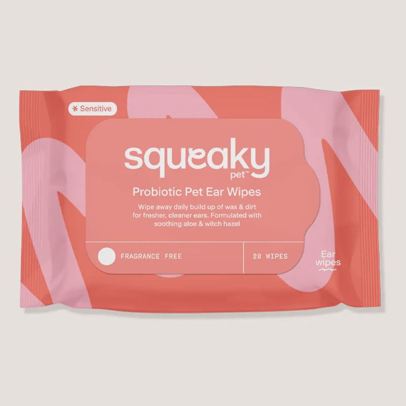 Squeaky  Probiotic Pet Ear Wipes - 20 Wipes