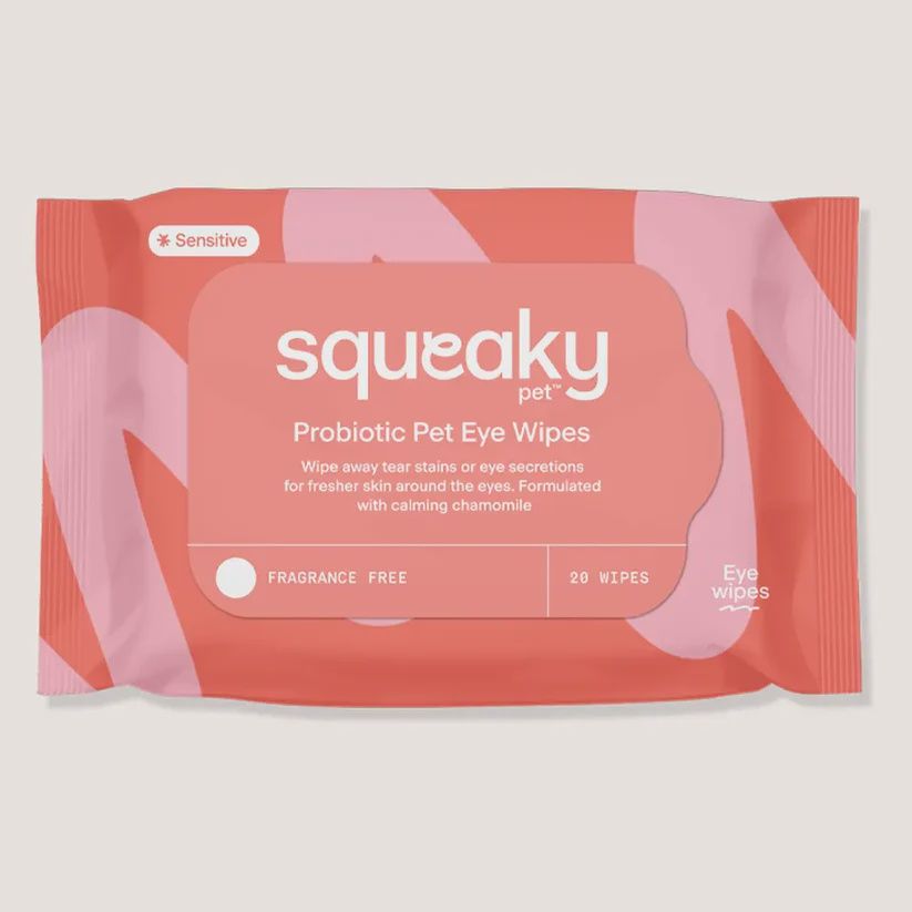 Squeaky – Probiotic Pet Eye Wipes - 20 wipes