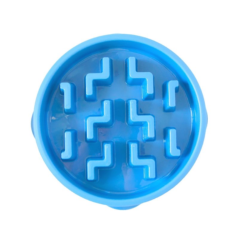 Fun Feeder Notch Blue Slow Feeder Bowl