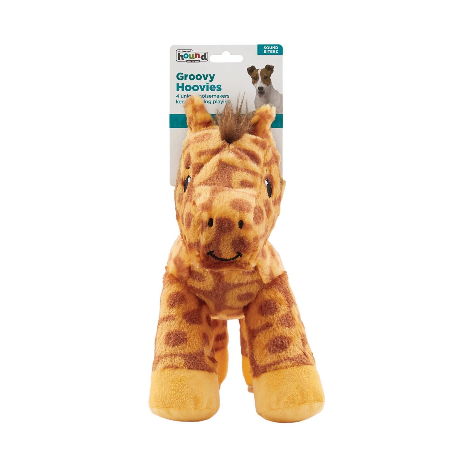 Outward Hound Grunt &amp; Squeak Groovie Hoovies Dog Toy