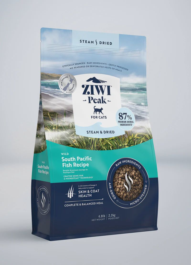 ZiwiPeak Steam Dried Cat Food South  Pacific Fish