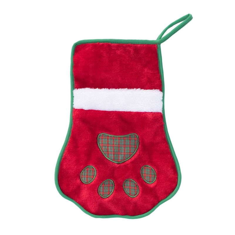 Zippy Paws Plush Christmas Holiday Stocking