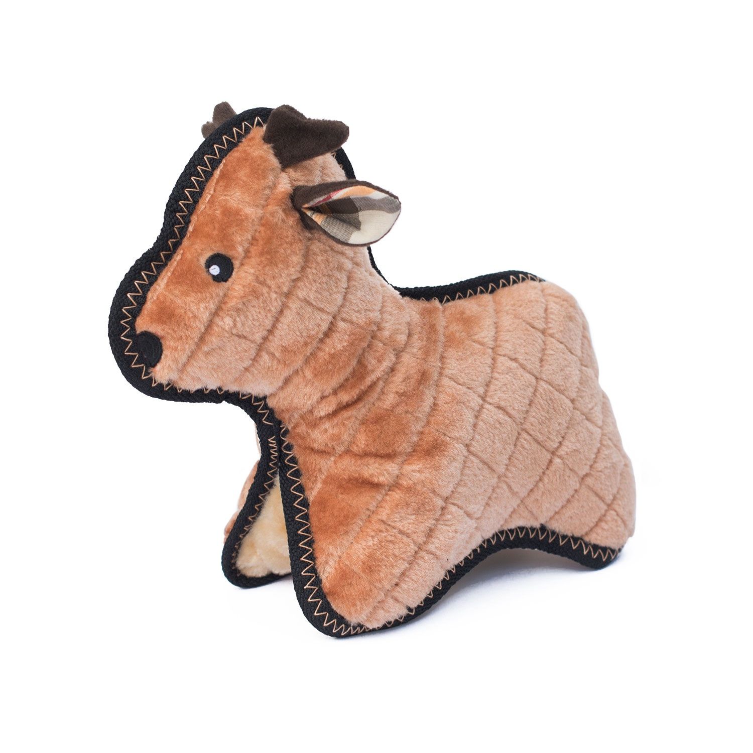 Zippy Paws Holiday Grunterz Plush Z-Stitch Dog Toy - Reindeer