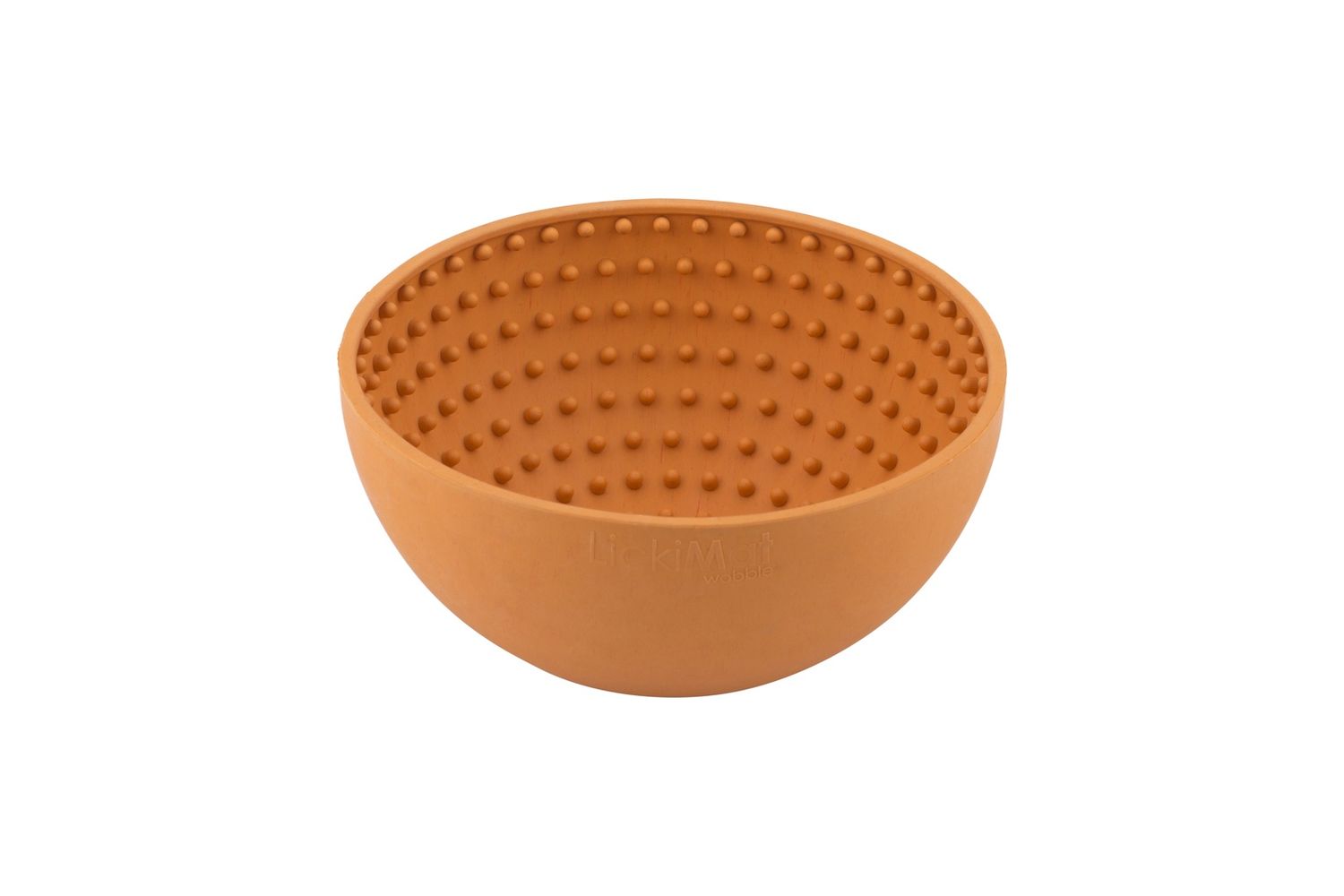 Lickimat Wobble Slow Feeder Bowl, Colour: Orange
