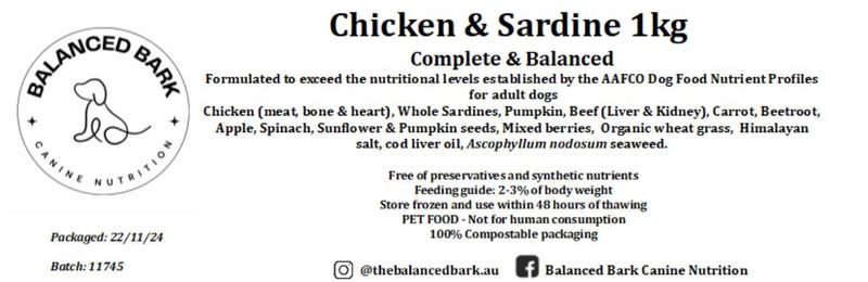 Chicken &amp; Sardine Complete Meal