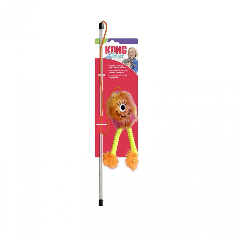 KONG Teaser Springz Catnip Wand Toy for Cats