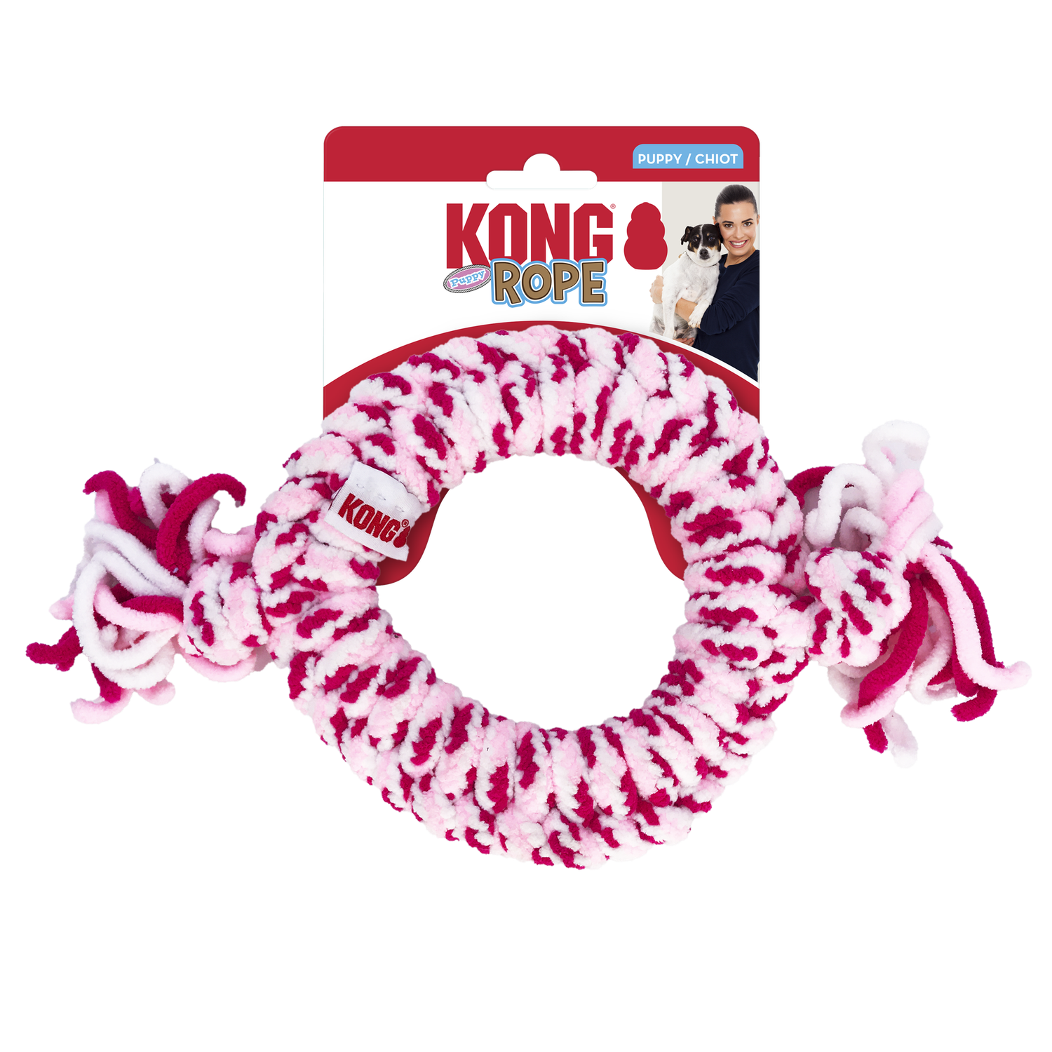 KONG Rope Ring Fetch &amp; Tug Dog Toy for Puppies