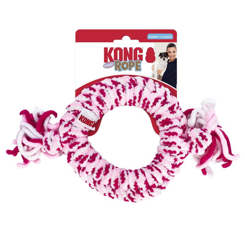 KONG Rope Ring Fetch &amp; Tug Dog Toy for Puppies