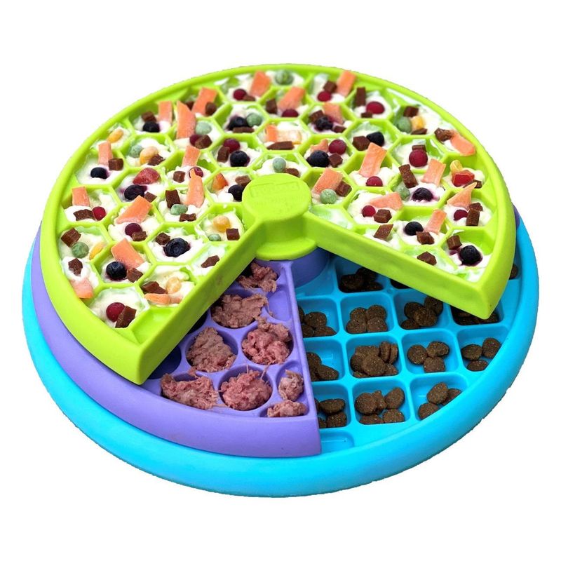 Nina Ottosson Outward Hound Lickin&#39; Layers Slow Food &amp; Treat Bowl for Dogs