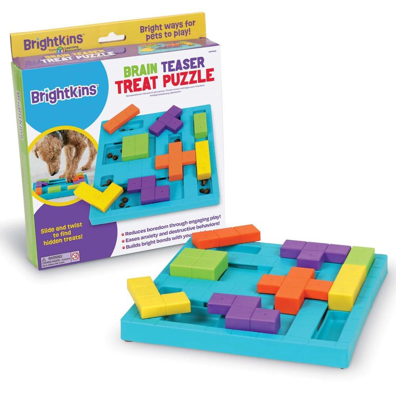 Brightkins Brain Teaser Interactive Dog Treat &amp; Food Puzzle
