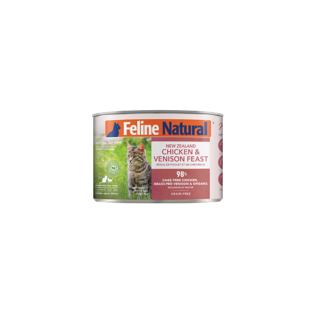 Feline Natural Chicken &amp; Venison Feast 170g can - Cat