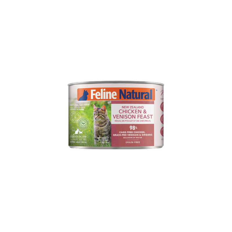 Feline Natural Chicken &amp; Venison Feast 170g can - Cat
