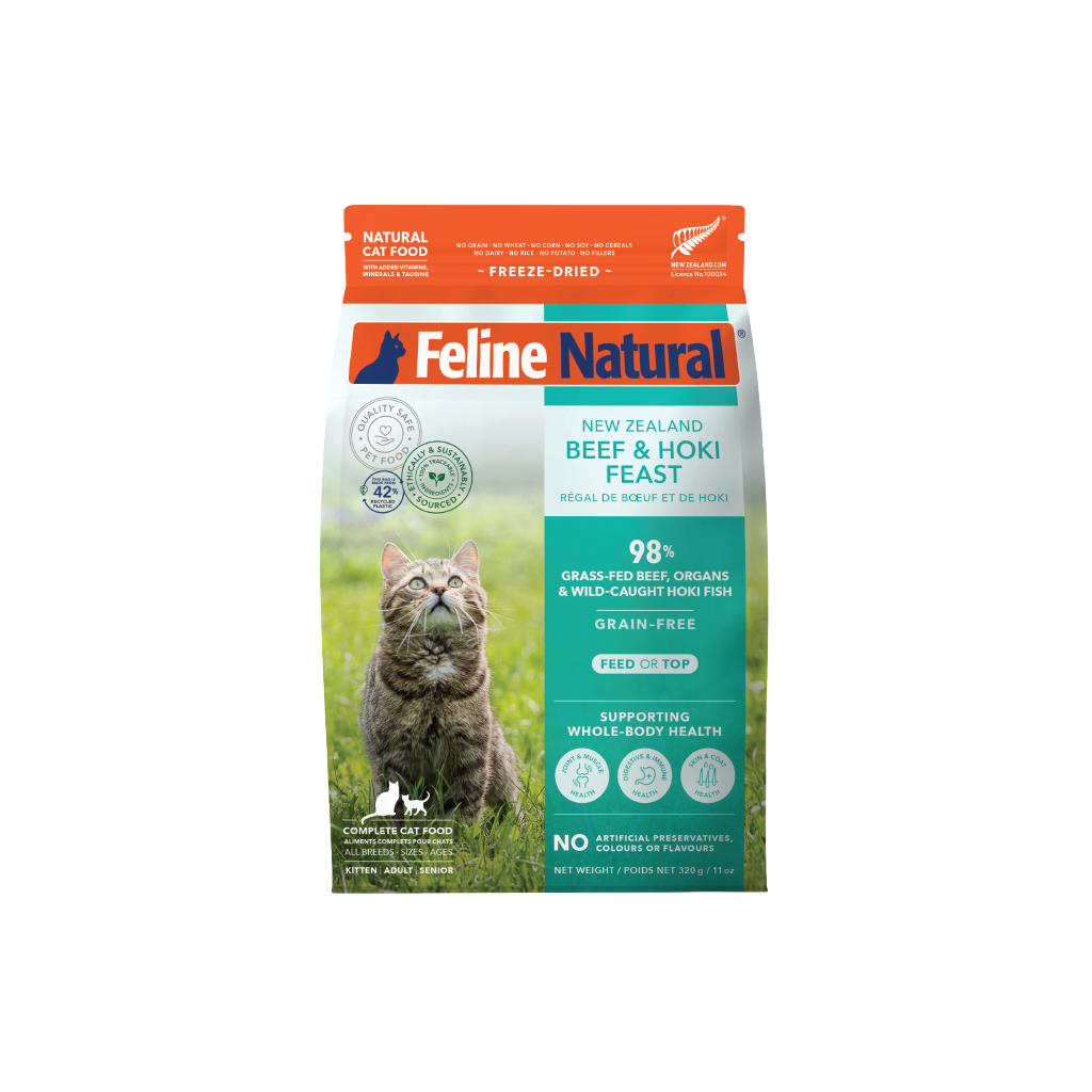 Feline Natural Beef &amp; Hoki Feast Freeze Dried Cat Food