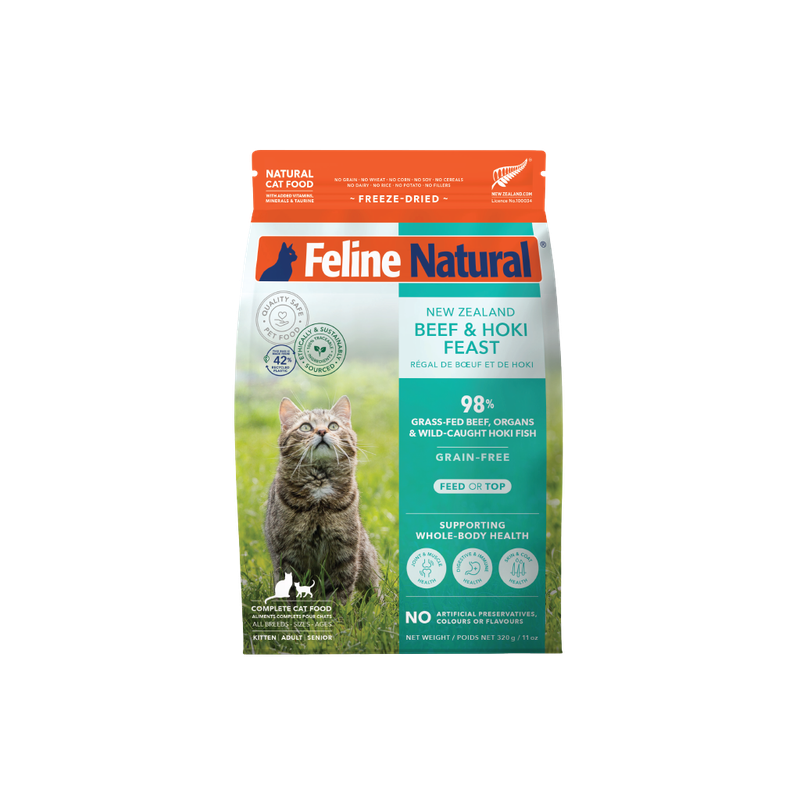 Feline Natural Beef &amp; Hoki Feast Freeze Dried Cat Food