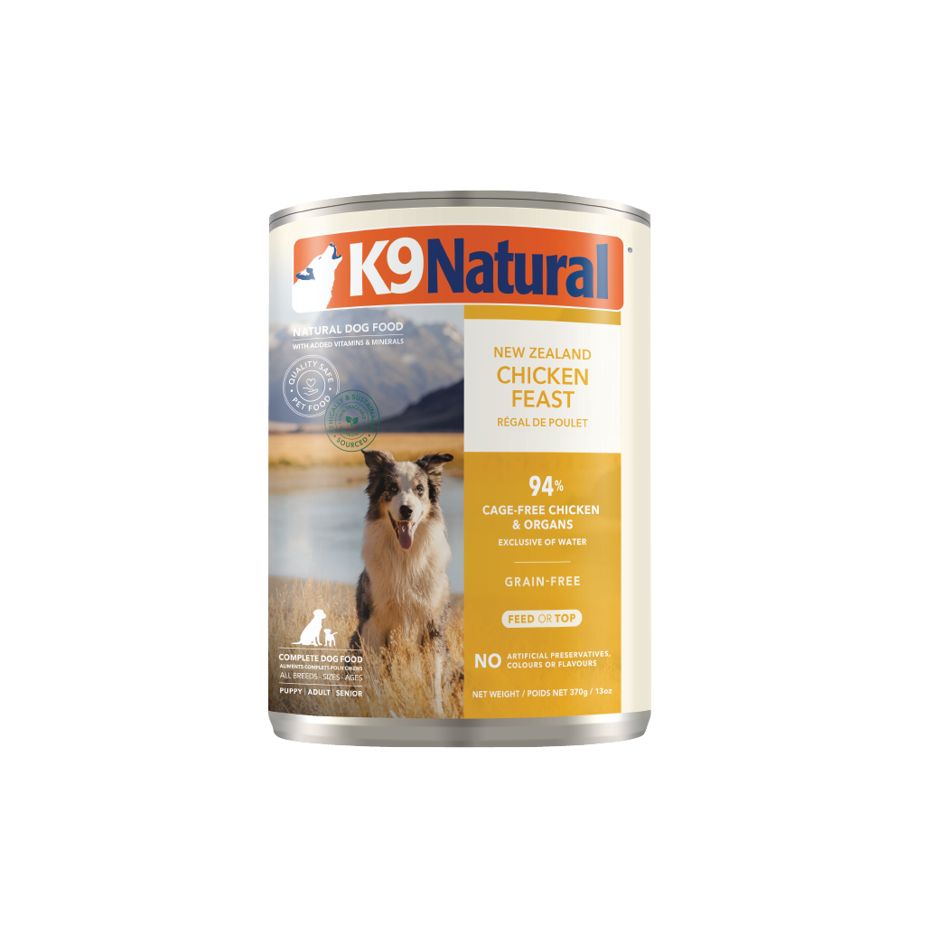 K9 Natural Chicken Feast Can - Dog, Size: 370gm