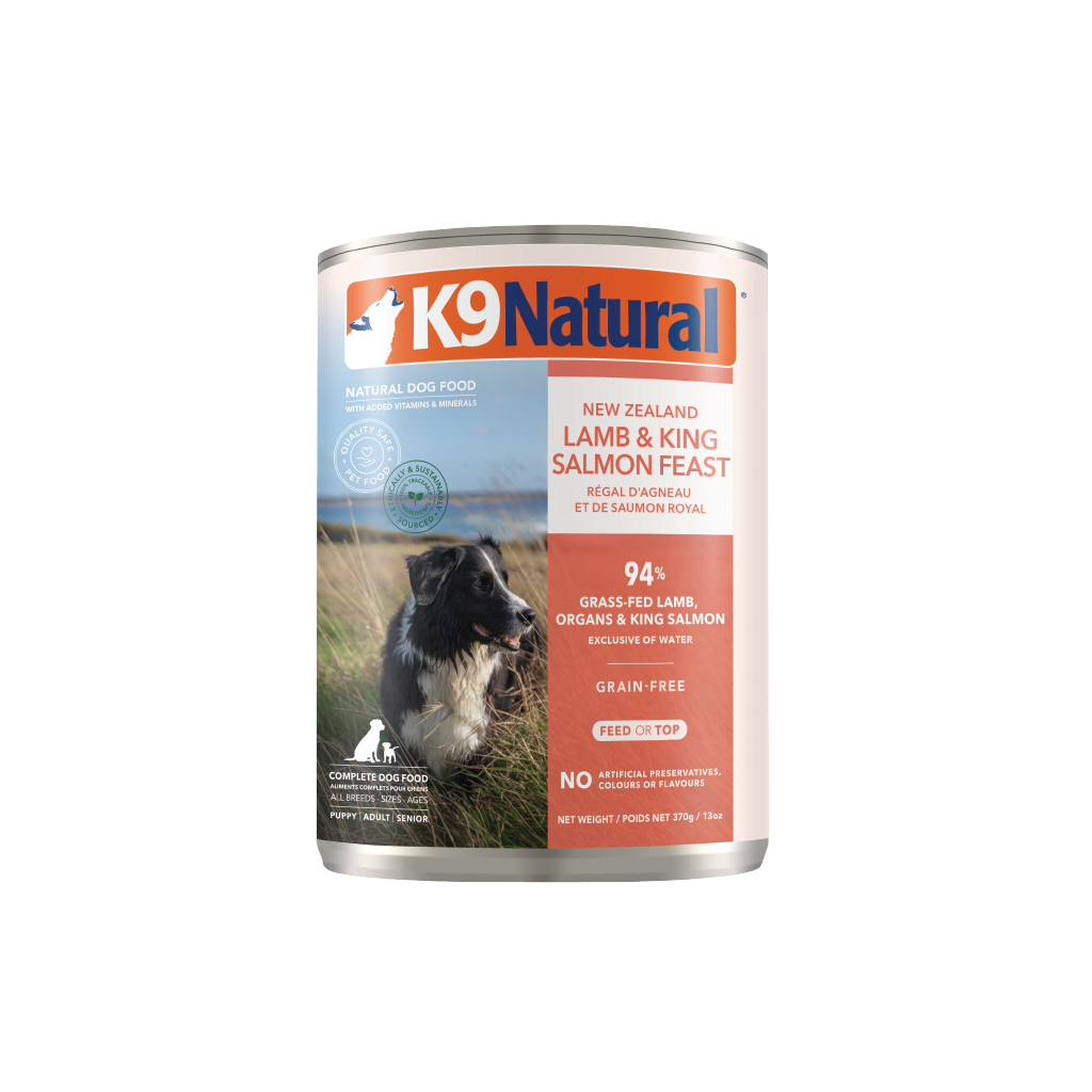 K9 Natural Lamb &amp; Salmon Feast Can - Dog, Size: 370gm