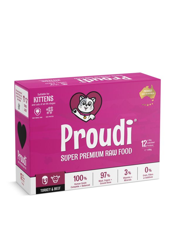 Proudi Kitten - Turkey &amp; Beef