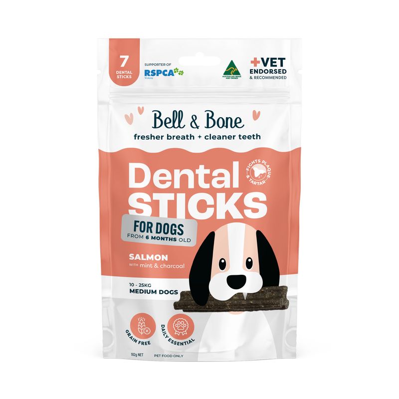 Bell &amp; Bone Dental Sticks Salmon, Mint &amp; Charcoal