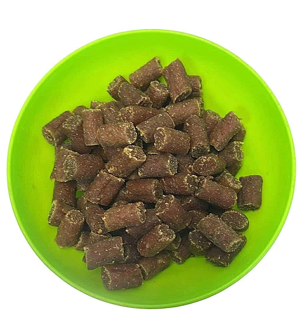 Chewy Chicken and Peanut Butter Training Treats