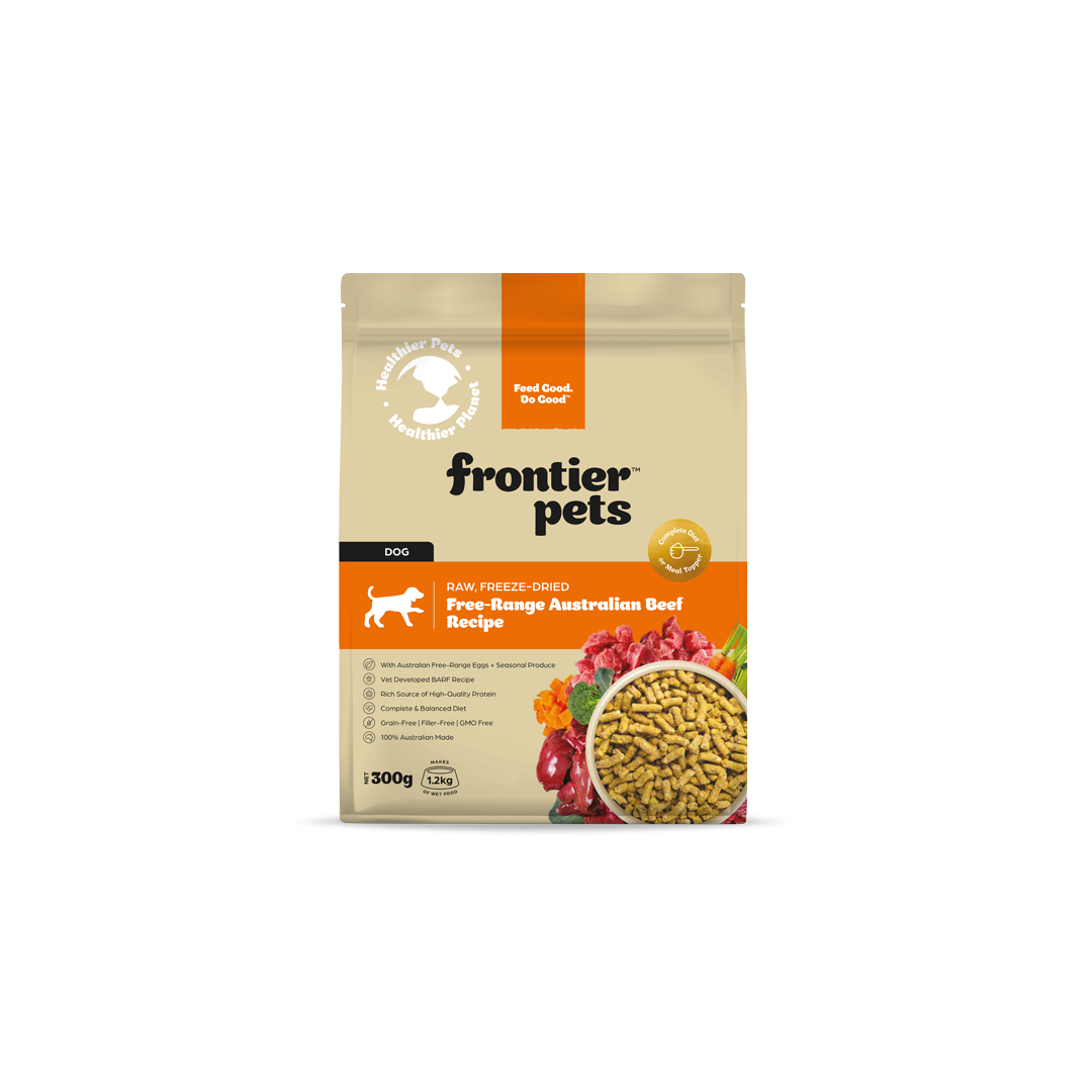 Frontier Pets Adult Dog Free Range Beef, Size: 300gm