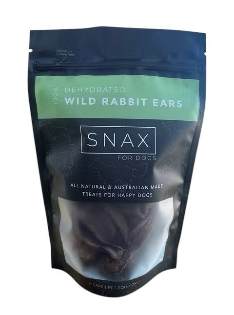 SNAX for Dogs Wild Rabbit Ears - 8 ears