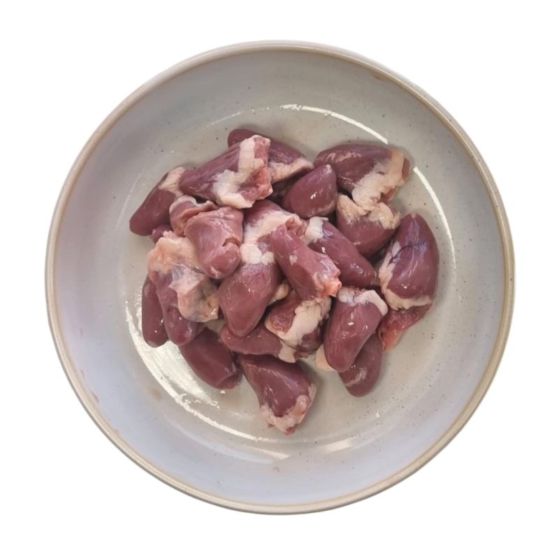 Raw Chicken Hearts