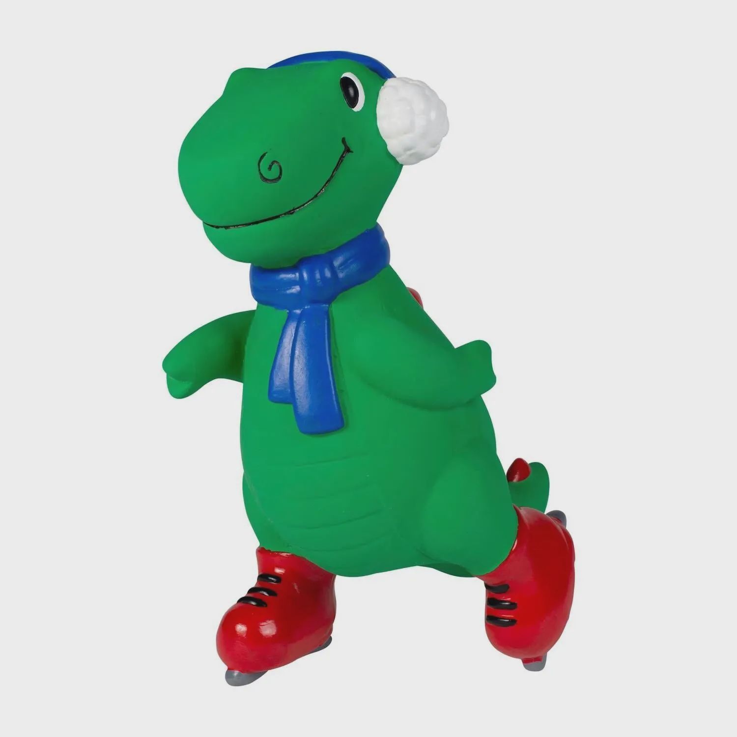 Christmas Rexy On Ice Natural  Squeaker