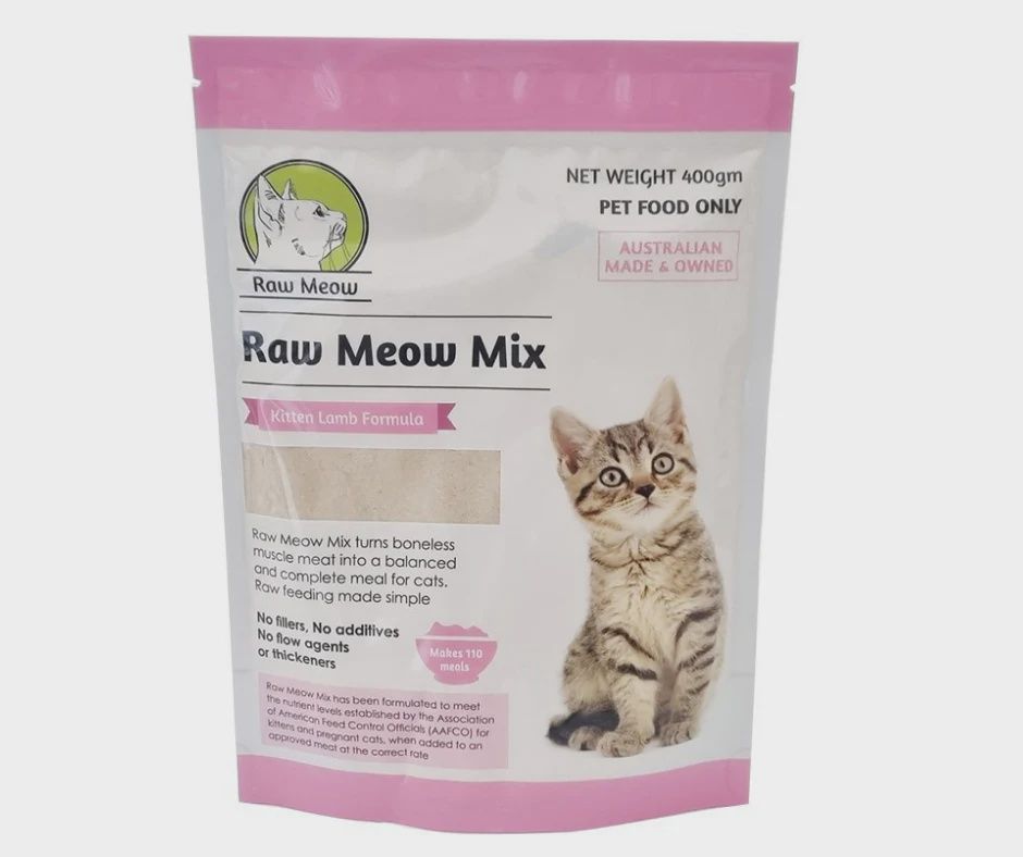 Raw Meow Kitten Lamb Formula, Size: 400g