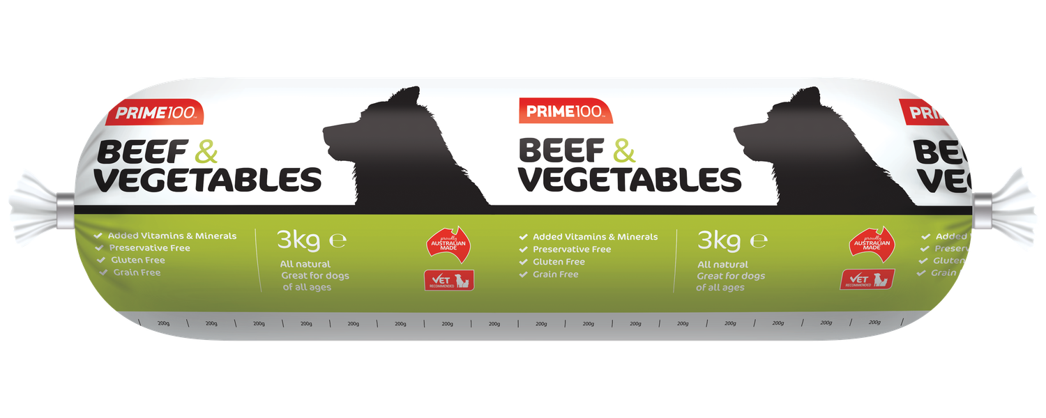 Prime 100 Beef &amp; Vegetable, Size: 3kg