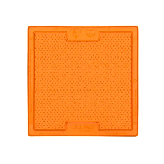 LickiMat Dog Classic Soother, Colour: Orange