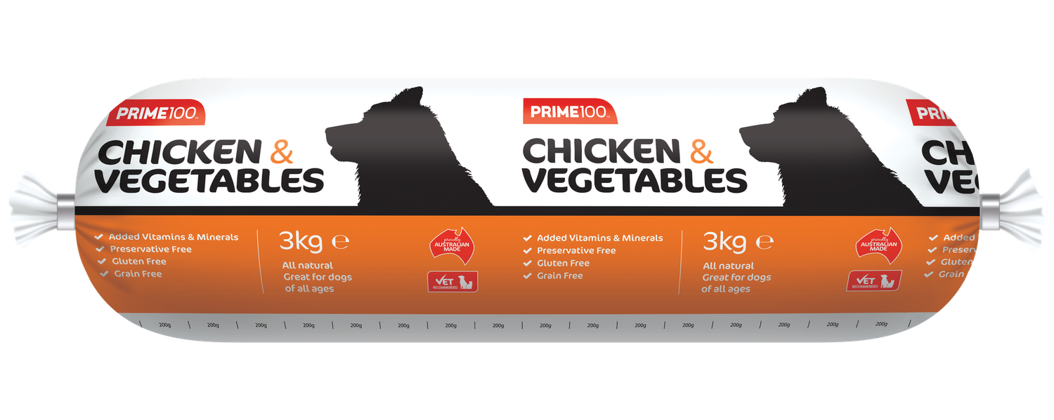 Prime 100 Chicken &amp; Vegetable, Size: 3kg