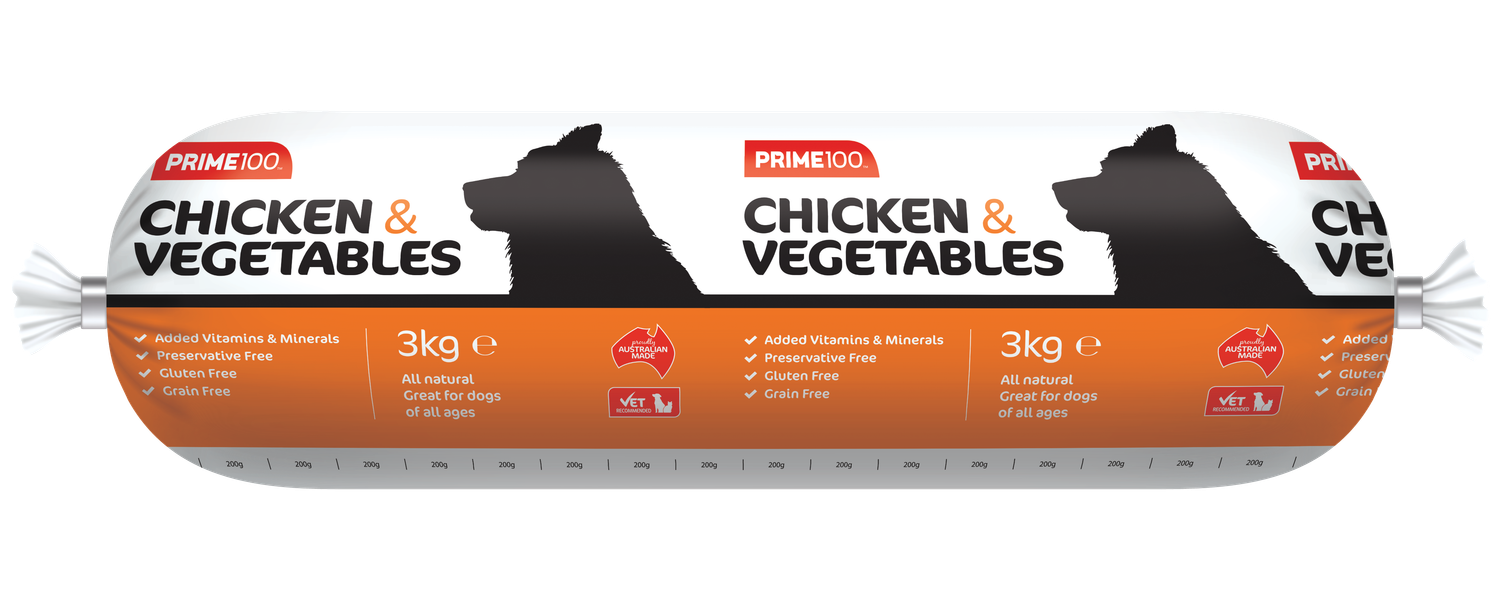 Prime 100 Chicken &amp; Vegetable, Size: 3kg