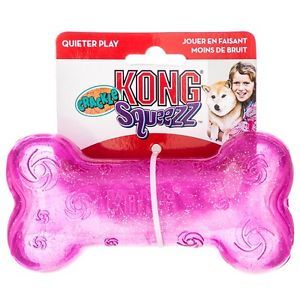 KONG Dog Squeezz Crackle Bone