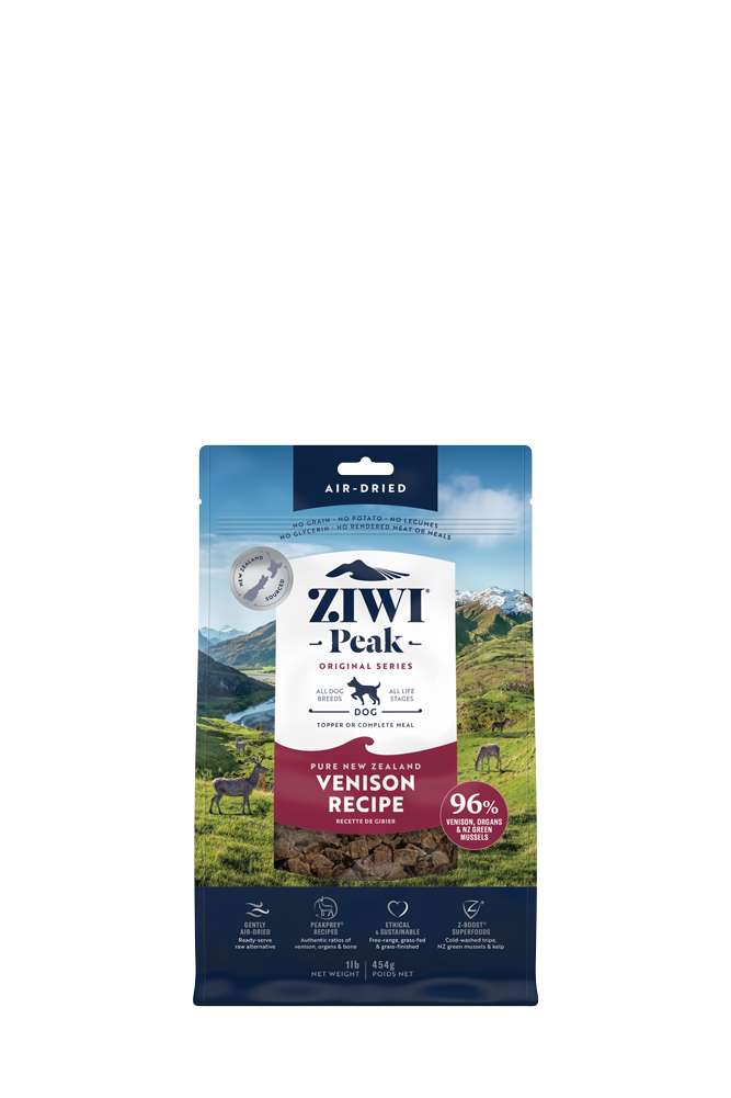 Ziwipeak Dog Air Dried Venison, Size: 454gm