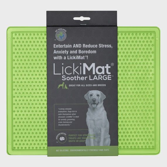 LickiMat Dog Classic Soother XL, Colour: Green, Size: Extra Large